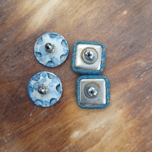 Vintage 80's Post Earring Set - Picture 5 of 9